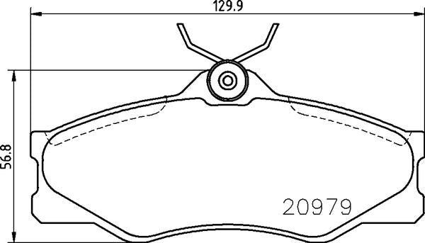 Mintex Brake Pad Set fits -Volkswagen MDB1362 (also fits other vehicles)
