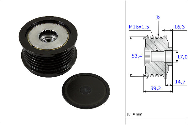 INA Alternator Freewheel Clutch - Part No - 535023610
