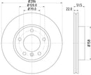 Mintex Brake Discs fits -BMW V242:4 MDC624C (also fits other vehicles)