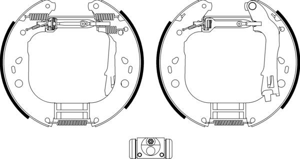 Mintex Brake Shoe Kits fits -Fiat MSP307 (also fits other vehicles)