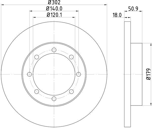 Mintex Brake Discs fits -Nissan Opel Renault Vauxhall S262:5 MDC2294 (also fits other vehicles)