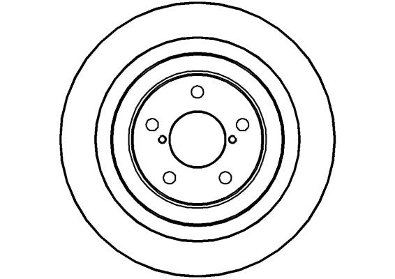 Disctech Brake Disc - Fits Renault, Subaru - ABD2926 - Rear Axle