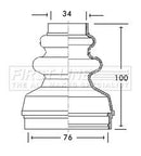 First Line Cv Joint Boot Kit Part No -FCB2736