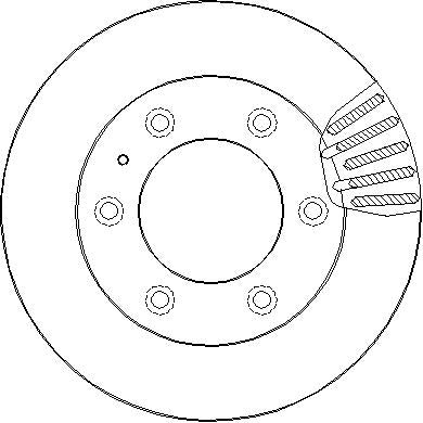 Disctech Brake Disc - Fits Ford, Renault - ABD2880 - Front Axle