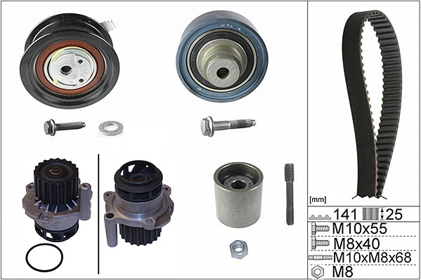INA Water Pump & Timing Belt Set - Part No - 530036130