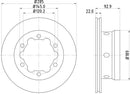 Mintex Brake Discs fits -MercedesBenz VW V285:6 MDC1079 (also fits other vehicles)