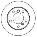 Borg & Beck Brake Disc Single Part No -BBD5778S