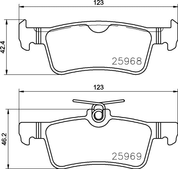 Mintex Brake Pad Set fits -Peugeot MDB3716 (also fits other vehicles)