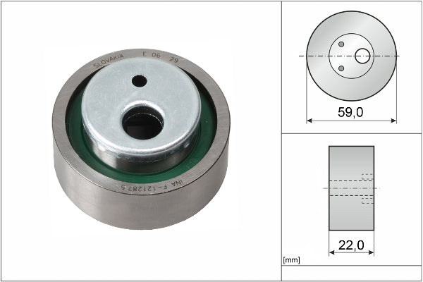 INA Tensioner Pulley - Timing Belt - Part No - 531003010