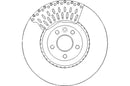 Disctech Brake Disc - Fits Jaguar, Volvo - ABD3350 - Front Axle