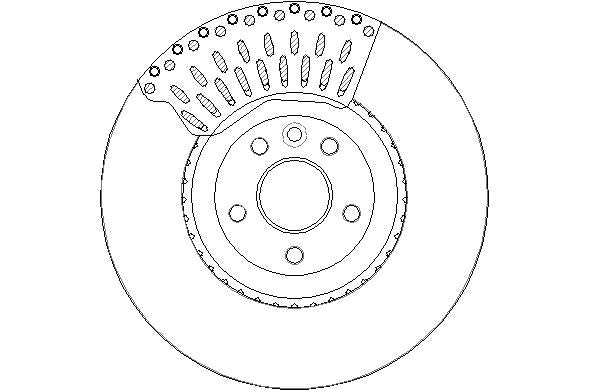 Disctech Brake Disc - Fits Jaguar, Volvo - ABD3350 - Front Axle