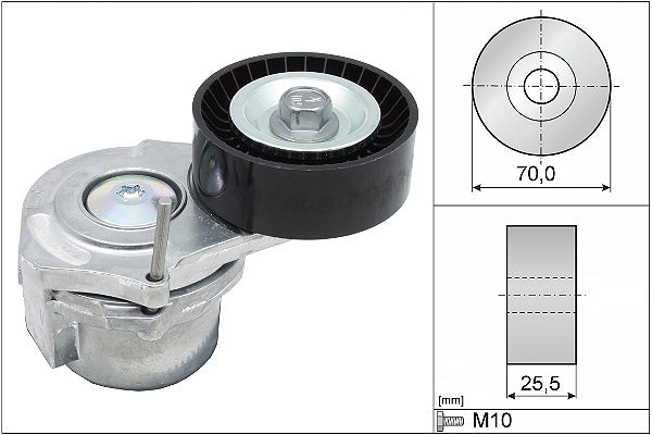 INA Tensioner Lever - V-Ribbed Belt - Part No - 534043810