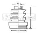 First Line Cv Joint Boot Kit Part No -FCB2445