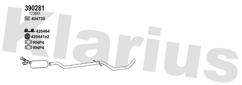 Klarius 390281 - Catalyst & Dpf Combined  - Fits Citroen C5 II 2.0HDi