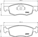 Fiat Brake Pad Set - Padtech PAD2532