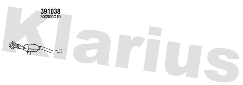 Klarius 391038 - Diesel Particulate Filter  - Fits Nissan NV400 Bus (X62, X62B)