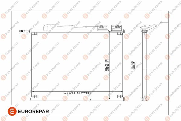 Eurorepar Air Conditioning Condenser - 1609634480