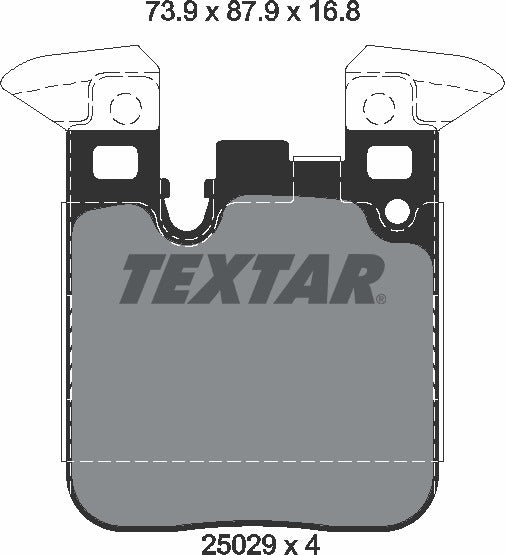 Textar Brake Pad Set - 2502901