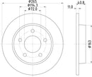 Mintex Brake Discs fits -Mazda V269:5 MDC1908 (also fits other vehicles)