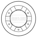 Borg & Beck Brake Disc Pair Part No -BBD5291