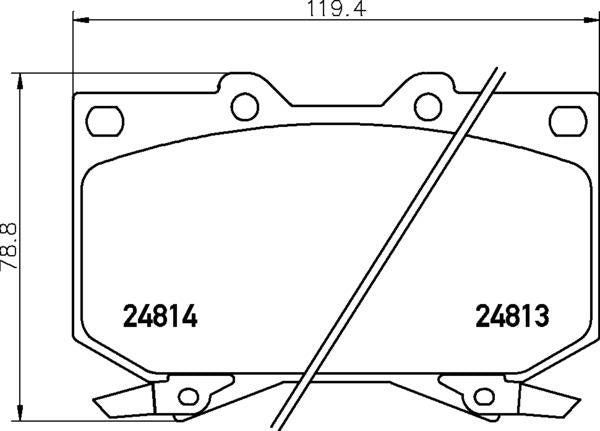 Mintex Brake Pad Set fits - MDB2031 (also fits other vehicles)