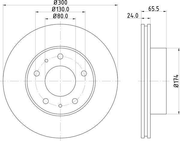 Mintex Brake Discs fits -Citroën Fiat Peugeot S236:4 MDC1978 (also fits other vehicles)