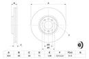 Bosch Brake Disc > Single Bd1247 Part No - 0986479380