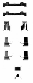 Mintex Brake Fitting Kit fits -Daihatsu Toyota MBA1058 (also fits other vehicles)