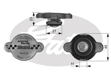 Gates Radiator Cap - RC10362