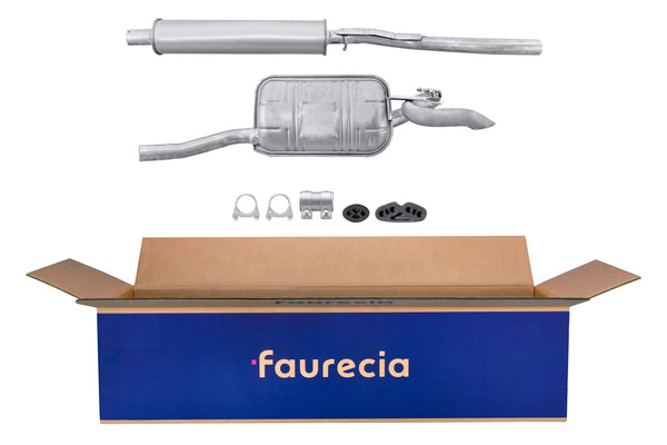 FAURECIA 8LD 366 034-301 Rear Muffler - Easy2Fit® Kit - fits RENAULT SCÉNIC I