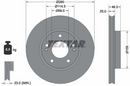 Textar  Front  Right Car Break Disc (Single) - 92351203