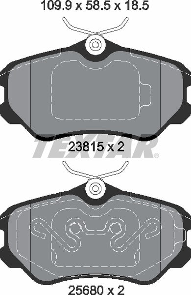 Textar Brake Pad Set - 2381501