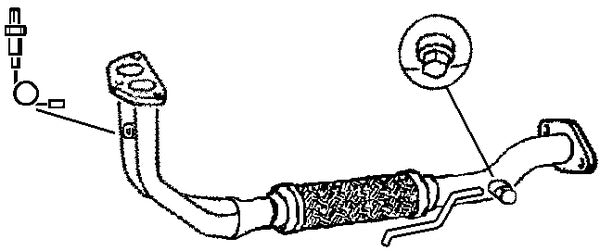 Klarius 301021 - Front Pipe For Cat  - Fits Fiat Punto 1.1i