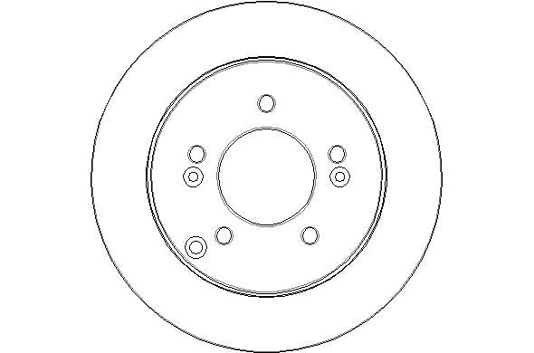 Disctech Brake Disc - Fits Kia, Renault - ABD3116 - Rear Axle