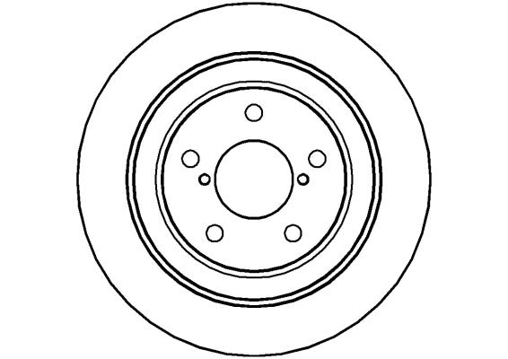 Disctech Brake Disc - Fits Subaru, Toyota - ABD2812 - Rear Axle