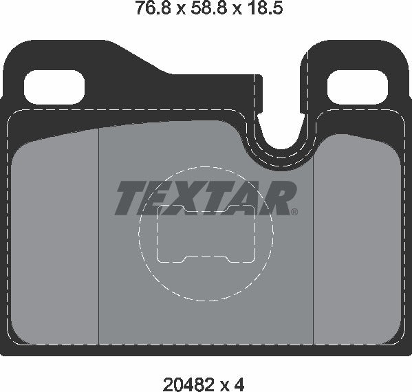 Textar Brake Pad Set - 2048203