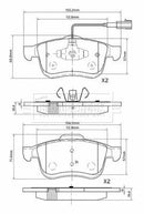 Borg & Beck Front Brake Pad Set -BBP2558