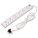 Non-Branded 6 WAY 2M Surge Extension Lead - 09659