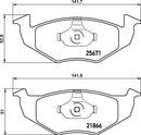 Mintex Brake Pad Set fits - MDB3285 (also fits other vehicles)