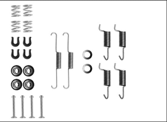 Mintex Rear Brake Shoe Fitting Kit  - MBA788 fits Hyundai