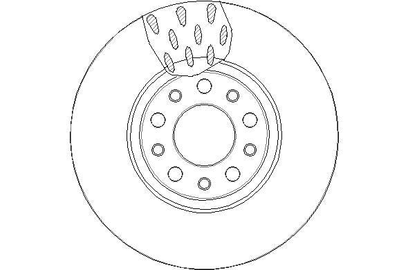 Disctech Brake Disc - Fits Alfa romeo, Land rover - ABD3093 - Front Axle