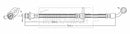 Borg & Beck Brake Hose Part No -BBH8026