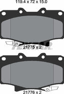 Textar Brake Pad Set - 2177501