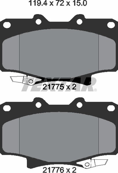 Textar Brake Pad Set - 2177501