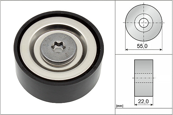 INA Deflection/Guide Pulley - V-Ribbed Belt - Part No - 532072010