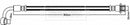 Borg & Beck Brake Hose Part No -BBH8057