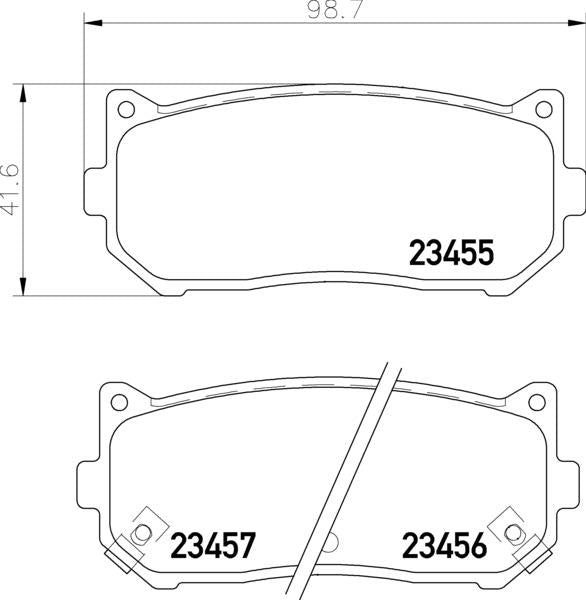 Mintex Brake Pad Set fits -Kia MDB1922 (also fits other vehicles)