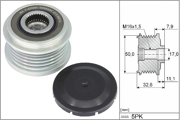 INA Alternator Freewheel Clutch - Part No - 535035910