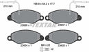 Textar Brake Pad Set - 2393601