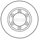 Borg & Beck Brake Disc Pair Part No -BBD5290